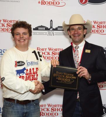 James Romero was awarded a $7,000 FWSSR Calf Scramble Scholarship. Courtesy photo