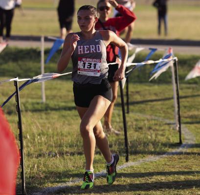 Holliday senior runner Kenli Atwood earned All-State honors from the Texas Girls Coaches Association, and was named to the Texas High School Coaches Association 3A Super Elite Team and the Cross-Country Coaches Association of Texas 3A All-State Team. File photo