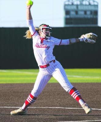 Holliday ace Carly Duggins aims to keep the high standard of Lady Eagle softball alive for her senior season. File photo