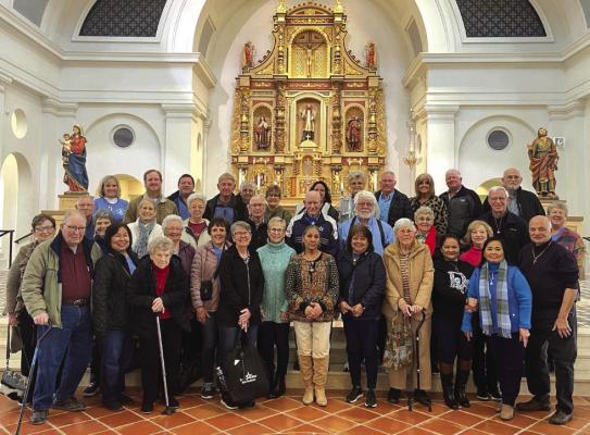 The 2024 Lenten Pilgrimage was sponsored by the Christian Mother's Society of Windthorst. Picture taken inside the church of the Shrine of Blessed Stanley Rother located at Oklahoma City. The attendees were from St. Mary of Windthorst, St. Boniface of Scotland, Queen of Peace and Sacred Heart of Wichita Falls. Courtesy photo
