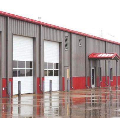 The construction on the new Lakeside City Hall and Volunteer Fire Department is nearing completion as the city hopes to move into the facility by the start of next year. Photo/Will Edwards