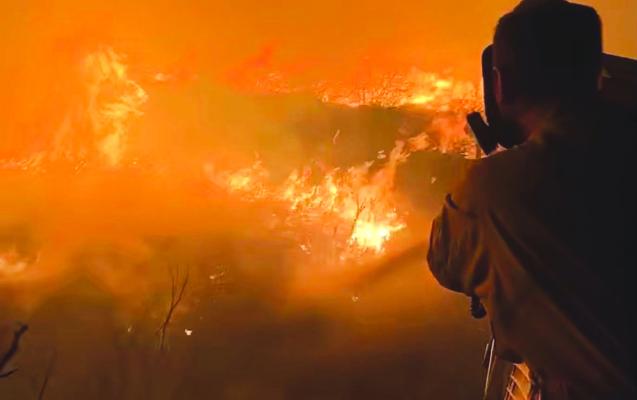 Wildfire outbreak stretches county Volunteer Fire Departments thin