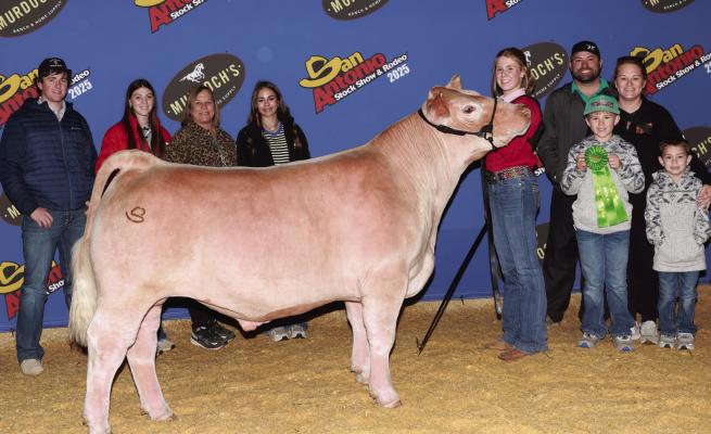 Keagyn Myers had a 6th Place Market Steer which made the sale at the San Antonio Stock Show and Rodeo. Courtesy photo
