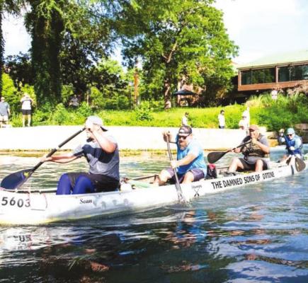 The four-man team of Sean Hoff, Patrick, "Stumpy" and Dan Schreiber took part in the 2021 Texas Water Safari last week. Courtesy photo/Patrick Schreiber