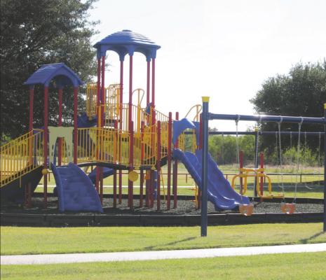 New playground equipment and swings are ready for children at Scotland City Park. Photo/Jerry Phillips