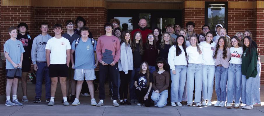 Holliday High School’s Culinary Arts Class was awarded the People’s Choice Award from the Wichita Falls Area Food Bank following their annual Empty Bowls fundraiser-event. Along with earning the most donations, the class also accounted for 928 of the 1974 meals raised Photo Landon Davis