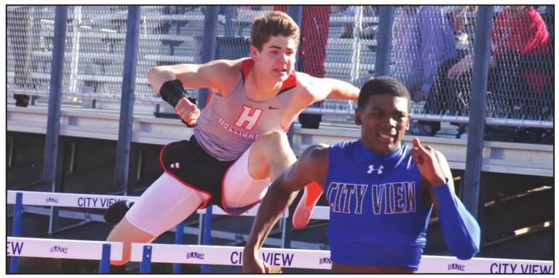 Holliday senior Hayden Strealy is vying for a return to the regional meet in the 110 hurdles. File photo