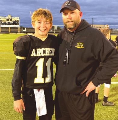 Josh Castles is set to take over as head coach for the Archer City Wildcats basketball team this upcoming season and he will be able to coach his youngest son, Joe. Courtesy photo