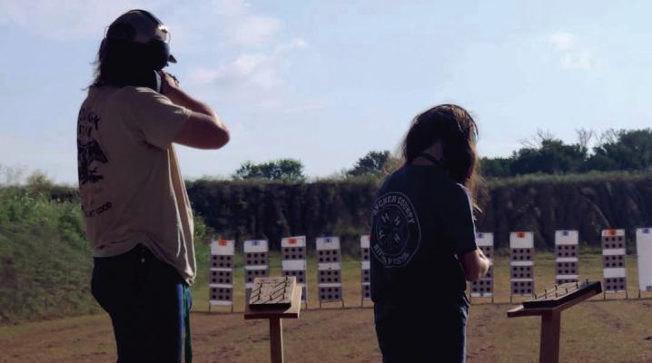 Archer County was represented at the 4-H State Shooting Games in Caldwell, July 5 to 10. Kenzie and Evan participated in multiple events in the rifle, pistol, air rifle and air pistol disciplines. Evan placed 4th in Hunter's Pistol Silhouette-Metallic Sights and 5th place in Air Rifle Silhouette-Metallic Sights Courtesy photo