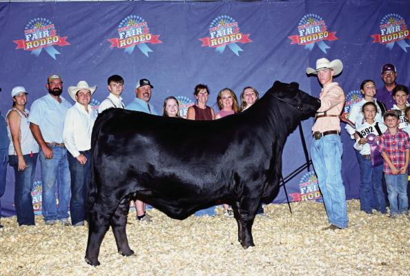 Whit Parkey had the Grand Champion Brangus heifer at the West Texas Fair. Courtesy photo