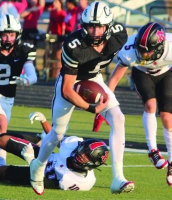 Archer City Quarterback Landon Smith rushed for 285 yards and two touchdowns in the Wildcats' 37-32 win over Alvord. File photo