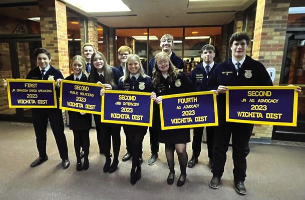 Holliday FFA competes in District LDE contests