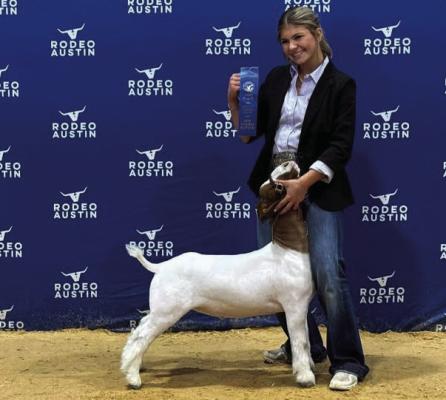 ZeeMcCall had the 1st place in class 3 and was the showmanship winner at the Austin Rodeo. Courtesy photo