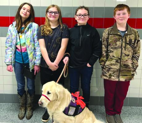 The team of Mackenzie Jones, Taylor Conrad, Leah Conrad and Zachary Rhodes was the 6th Place Intermediate Team in theNational 4-H Shooting Sports Quiz Bowl. Courtesy photos