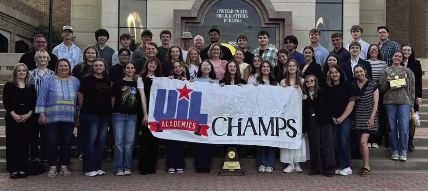 Holliday High School was Region I-3A Academic Contest Champions after a good showing at Abilene Christian University on April 24-25. Courtesy photo