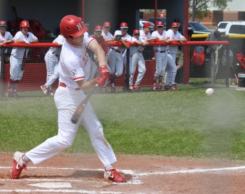 Holliday senior Connor Cox earned first team Texas Sports Writer's Association all-state honors after leading the Eagles to a 29-5 record (Photo/Will Edwards)