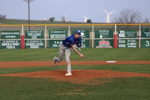 Tanner Doyal throws the pitch