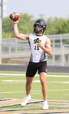 Archer City senior quarterback Ty Bates is back under center after accounting for 36 touchdowns and 2,824 yards of total offense last season. (Photo/Will Edwards)