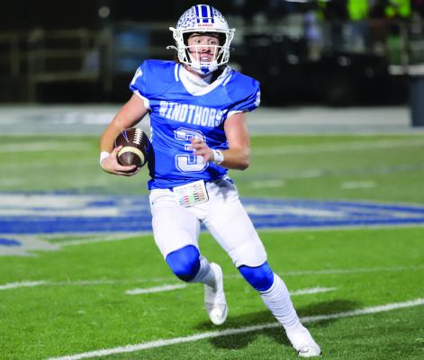 Windthorst quarterback Brock Belcher was named District 6-2A D2 MVP after he passed for 1,937 yards and 34 touchdowns, and rushed for 360 yards and four touchdowns in six district games. File photo