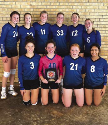 The Windthorst Trojanettes claimed a third-place finish at the Buckle Up for Lane’s Sake Tournament in Nocona after posting a 5-1 record. Courtesy photo