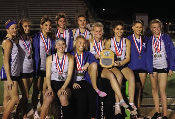 The Windthorst Trojanettes' dominated the district meet on its way to a team title with a total of 234 points. Nocona was second with 119 points. Photo/Landon Davis