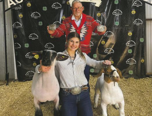 McCall shows grand champion goat and lamb