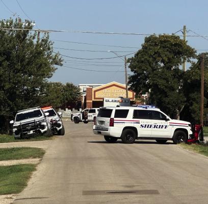 A three hour long stand off near Holliday High School ended with one individual taken to a mental health facility on Sunday, Aug. 24. Photo/Landon Davis