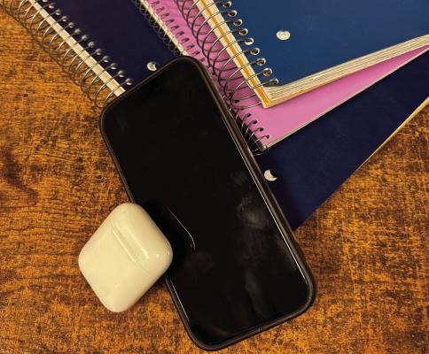 With the passing of House Bill 1481, personal communication devices like cell phones and air pods will be banned for use by students during school hours this school year. Photo/Callie Lawson