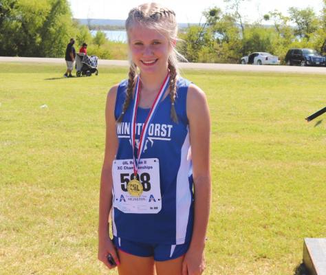 Windthorst sophomore Cameron Belcher claimed the Region II-2A individual title in cross country with a time of 12:30.83. Photo /Jerry Phillips
