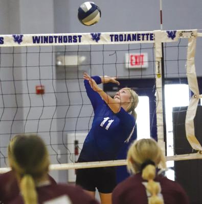 Archer County volleyball teams play first matches