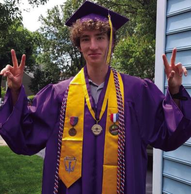 Chrisitian Bachmann, son of Colonel Christopher and Carrie Bachmann III, of Burke, Virginia and grandson of Chris and Carolyn Bachmann of Scotland graduated June 4, 2024 from Lake Braddock High School (6A). Courtesy photo/Carolyn Bachmann