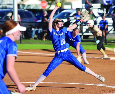 Former Trojanette Kelsey Williams will take over as head softball coach for Windthorst this season. She’ll lead a young, but experienced group in the hopes of fighting for a district title. Photo/Landon Davis