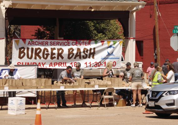 The 13th annual Archer Service Center Burger Bash will be held in front of First State Bank in Archer City from 11:30 a.m. to 1 p.m. on Sunday, April 6. File photo