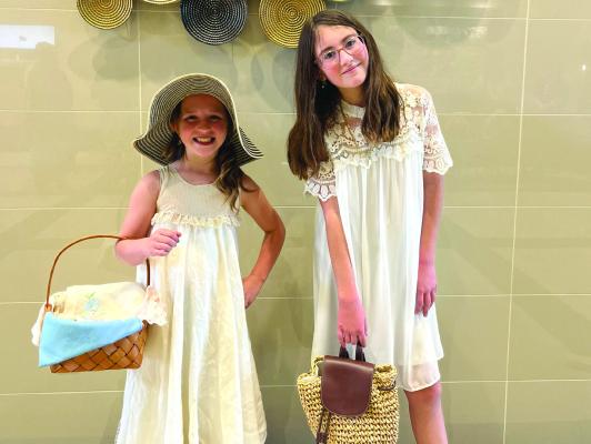 Harper Mangold, Holliday 4-H, chose to participate in Junior Buying: Fantastic Fashions under $25. This is the ultimate thrift shopping experience. She placed 5th place with her project. Kylie Randall, Archer City 4-H, chose to participate in Junior Construction: Refashion. She created her dress from an antique tablecloth and an old diaper stacker. She placed 6th place with her project. Courtesy photo