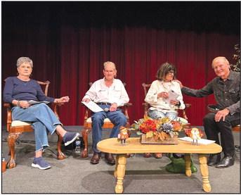 A book signing and discussion of the Pastures of the Empty Page: Fellow Writers on the Life and Legacy of Larry McMurtry was held Saturday, Sept. 23 at the Royal Theater. Editor George Getschow (right) moderated the discussion with McMurty's siblings, Judith McLemore (left), Charlie McMurtry (center) and Sue Deen (second from right.) Courtesy photo