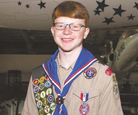 Eli Alvin Hoff, a 15-year-old freshman at Highland Park High School, was recentlyy named am Eagle Scout. He is the son of Trecie and Randy Hoff. Courtesy photo