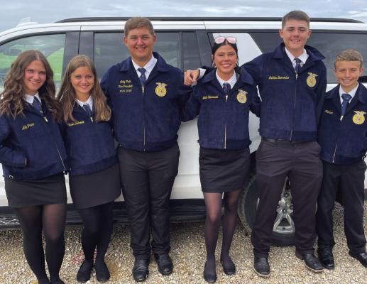 Windthorst's Alli Price, Adison Patnode, Colby Vieth, Faith Sternadel, Matthew Buenrostro and Kannon Hopkins all attended the FFA State Convention in Forth Worth. Courtesy photo
