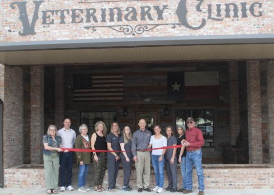 The Archer City 4B board held a ribbon cutting for the Archer City Vet Clinic on Thursday, March 14. Photo/Nathan Lawson