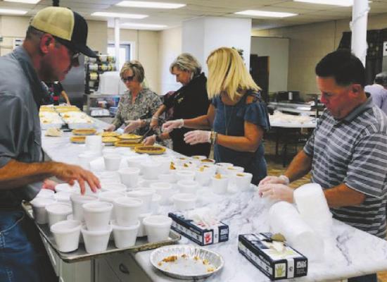 Annual Service Center Turkey Meal adapts to conditions