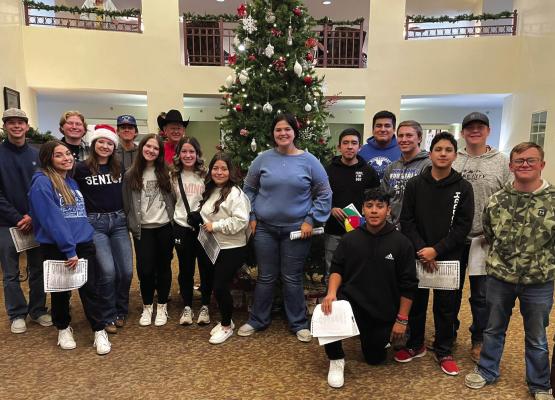 Windthorst FFA goes Christmas Caroling