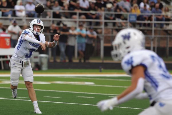 Windthorst’s Brock Belcher was named as the ACN All-22 quarterback after he finished his junior season with 3491 passing yards and 55 passing touchdowns. File photo
