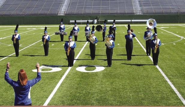 Archer County High School Bands perform well at Regional Marching Contest
