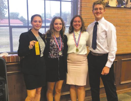 Archer City ISD Congress Debate members state-bound