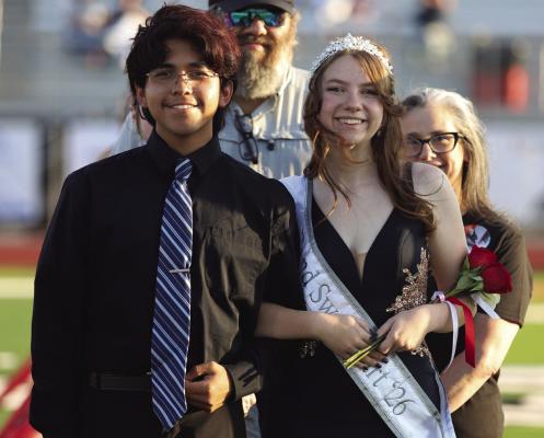 Holliday Band Sweetheart was Caitlin McConnell she was escorted by Juan Paredon. McConnell was crowned prior to the homecoming game on Friday, Sept. 18. Photo/Rolando Medina
