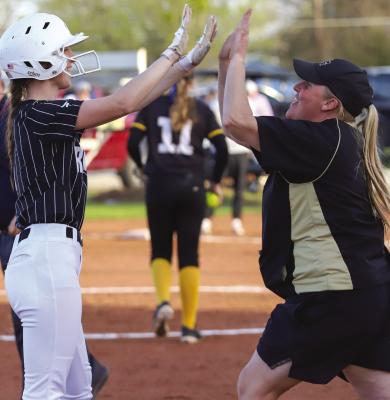 Archer City Softball Coach Mallory Mooney is leaving the program with a 192-83 as she joins the City View staff for the upcoming season. File photo