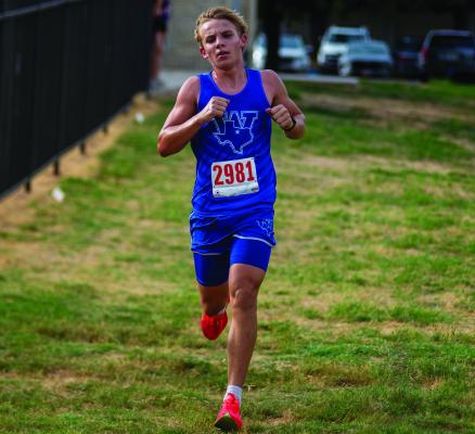 Windthorst's Braidan Messineo finished second at the Lipan Indian Invitational with a time of 16:22.43. Courtesy photo/Landon Davis, Hood County News