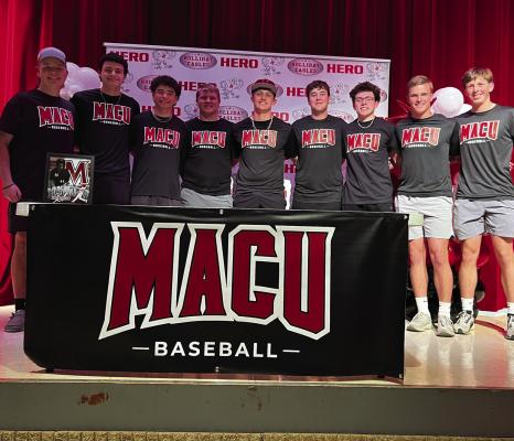 Holliday senior Kason Poston signed to play baseball at Mid-American Christian University on Wednesday, Feb. 18. Courtesy photo