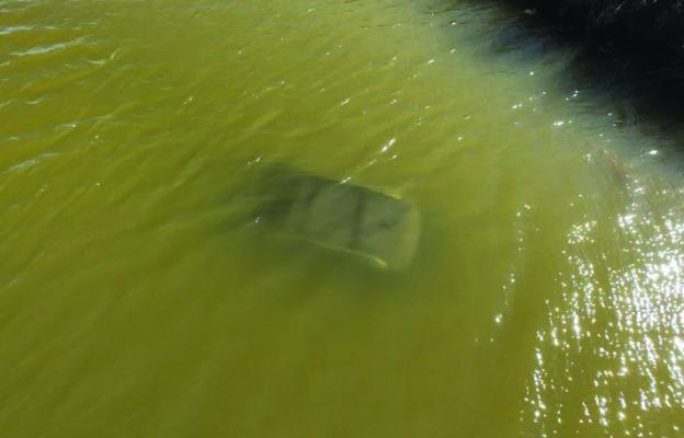 A 2013 Chevrolet Equinox was fully submerged in the South Side Canal on Bray Road after the driver lost control of the vehicle. Courtsey photo/DPS