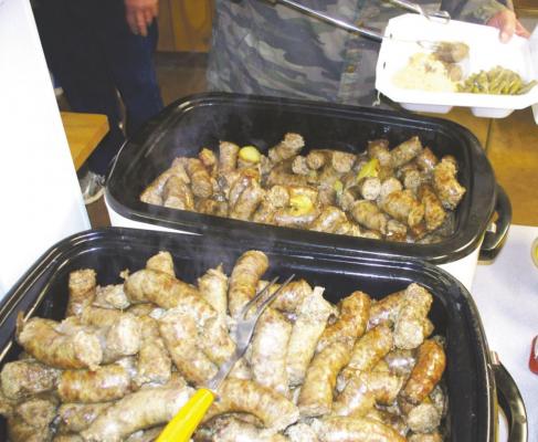 The Scotland Knights of Columbus German Sausage Meal will be held Sunday, Feb. 7, as a drive through only event. Courtesy photo