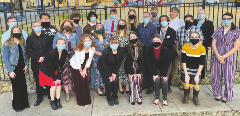 Holliday High School's One-Act Play Company was named district champions with straights ones and advanced to the bi-district round in Graham on Monday, March 22. Courtesy photo
